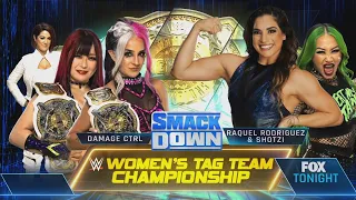 Damage CTRL Vs Raquel Rodriguez & Shotzi Campeonato en Parejas - WWE Smackdown 21/10/2022 (Español)