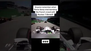 Gasly tried bombing the French crowd 😮 #formula1 #fy #F1 #idiot #Gasly