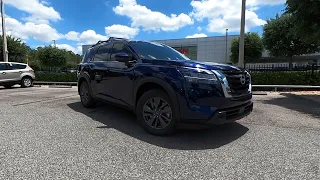 2022 Nissan Pathfinder SV | Deep Ocean Blue | Charcoal Interior