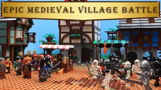 Epic Medieval Village Battle - Lego Castle War | Stop Motion Animation