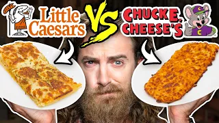 Little Caesars vs. Chuck E. Cheese Taste Test | Food Feuds