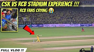 Winning Moments 🤯 Stadium Experience CSK VS RCB Vlog 🔥 | IPL 2024