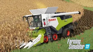 Corn Harvest 2023 - Claas Trion 750 (Map: The Another World) Farming Simulator 22
