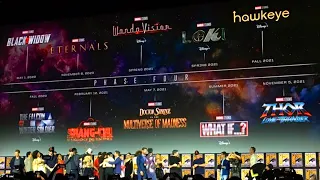 MARVEL PHASE 4 SLATE OFFICIAL REVEALED AT SDCC San Diego Comic Con Marvel Studios Hall H Panel