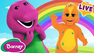 🤸🏽‍♀️ Let's Play With Friends! | Brain Break for Kids | Full Episodes Live | Barney the Dinosaur