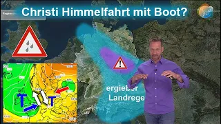 Dauerregen! Aktuelle Regen-, Wind- & Wettervorhersage 12.-16. Mai. Christi Himmelfahrt sehr nass!