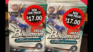 Walmart Clearance 2022 Bowman Platinum Baseball 2 blaster box break