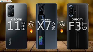 Redmi Note 11 Pro vs Realme X7 Max vs Poco F3 Gt  Full comparison| 1200 vs 695 | which is Best 2022