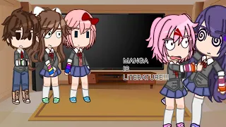 DDLC react to themselves Part 1/2 ||| AU ||| Video contains ships