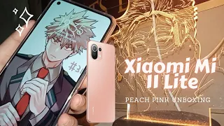 Xiaomi Mi Lite 11 Peach Pink Aesthetic Unboxing