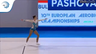 Darina PASHOVA (BUL) - 2017 Aerobics Europeans, individual women final