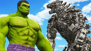 THE HULK VS MECHAGODZILLA - EPIC BATTLE