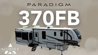 Paradigm 370FB Fifth Wheel - Large bathroom & walk-in closet under 41 Feet & 14,000 lbs dry!