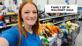 FAMILY OF 14 WALMART HAUL