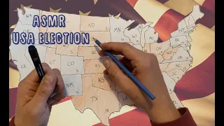 ASMR USA Presidential Map Drawing |  Softly Spoken