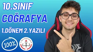 10.Sınıf Coğrafya 1.Dönem 2.Yazılı Çözümü | %100 MEB Uyumlu! | #ymileyazilimvar