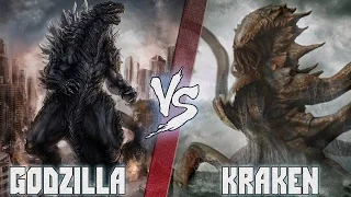 Годзилла (Godzilla) vs Кракен (Kraken) - Кто Кого? [bezdarno]