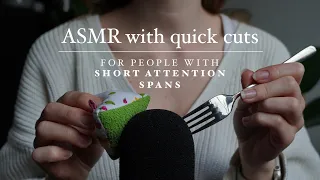 Quick cuts ASMR for people with ADHD & low attention spans ✂️ | No talking 🤫