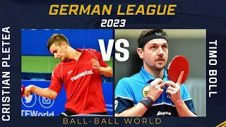 Table Tennis Cristian Pletea vs Timo Boll || German Leage 2023