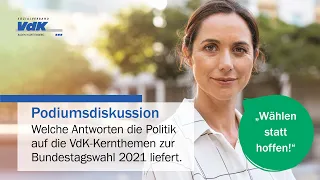 Gebärdensprachversion - VdK-Podiumsdiskussion: "Wählen statt hoffen!" - BTW 2021