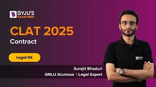 CLAT 2025 | Legal GK | Contract | BYJU'S CLAT | #clat2025 #lawexam