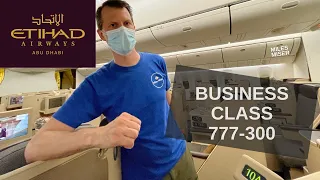 Etihad 777-300 Business Class - Malé to Abu Dhabi