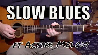 Slow Acoustic Blues Guitar Backing Track - B Minor