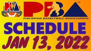 PBA GAME SCHEDULE I GOVERNORS CUP SEASON 47 I JANUARY 13, 2022 I INTERGA