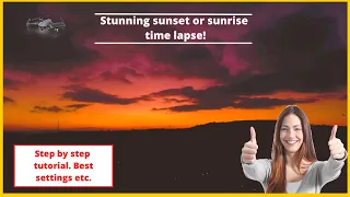 Drone time lapse sunset - Best settings for success! (DJI Mini2)