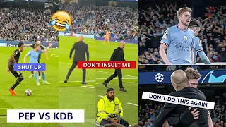 😝Kevin de Bruyne Angrily Rejecting Guardiola's Advice & Guardiola's Funny Reaction!