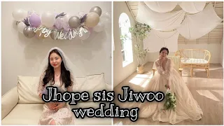 BTS Jhope Sister Jiwoo wedding ||BTS Members also visit the Wedding Ceremony #BTS