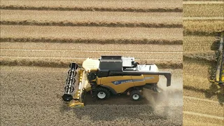 Harvest time, 4k drone video in Shropshire, UK