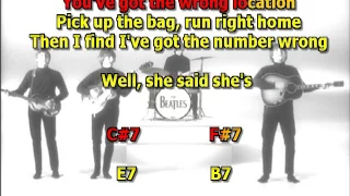 One after 909 Beatles mizo vocals  chords chords