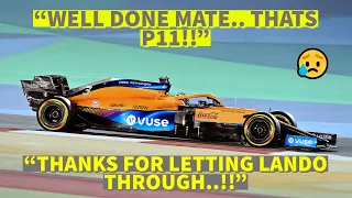 Daniel Ricciardo Thanked by Team for Letting Lando Pass | Dutch GP 2021