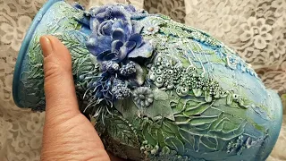 Amazing way to decorate a vase, glass bottle or jar/DIY Tutorial