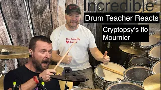 Drum Teacher Reacts To Flo Mournier Of Cryptopsy- Slit Your Guts live.