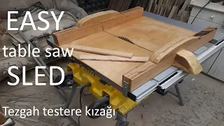 How To Build A Cross Cut Sled (FREE Plans) / Simple Table Saw Sled with / DIY