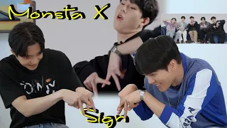 Monsta X sign