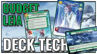 $10 BUDGET Deck Tech! Mono Green Leia ft. Fudgy! | Star Wars Unlimited Leia Deck Tech