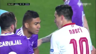 Real Madrid vs Sevilla 15/01/2017 full match (1st half )