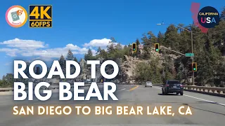 [Tourjo20 | 4K/60FPS] Driving California | Road to Big Bear | San Diego - Big Bear Lake, California