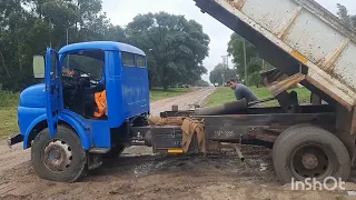 vajo lluvia la cosa se pone fea con el volcador