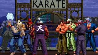 [KOF Mugen] Memorial | Akuma vs Mr. Karate [ 4vs4 ]
