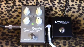 Source Audio TRUE SPRING REVERB demo with Les Paul & PRS Sonzera 20 amp