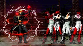 [KOF Mugen] Priest Goenitz vs Orochi Iori Team