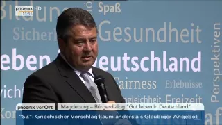 Bürgerdialog "Gut leben in Deutschland" mit Sigmar Gabriel am 07.07.2015