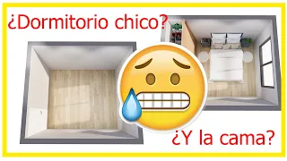 ¡Dónde colocar la cama en un dormitorio chico?