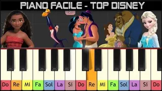 Apprendre au piano très facile les meilleures chansons Disney Vol.1 (Pour enfants ou débutants)