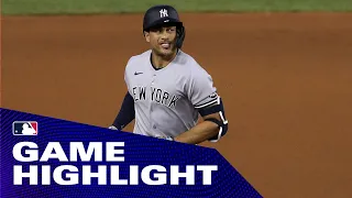 Yankees' Giancarlo Stanton DESTROYS homer almost 500 feet! (Slugger's homer goes 483 feet)