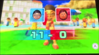 Wii Sports Resort Table Tennis: All 11 point CPU Matches! [11-0, Level 2500]